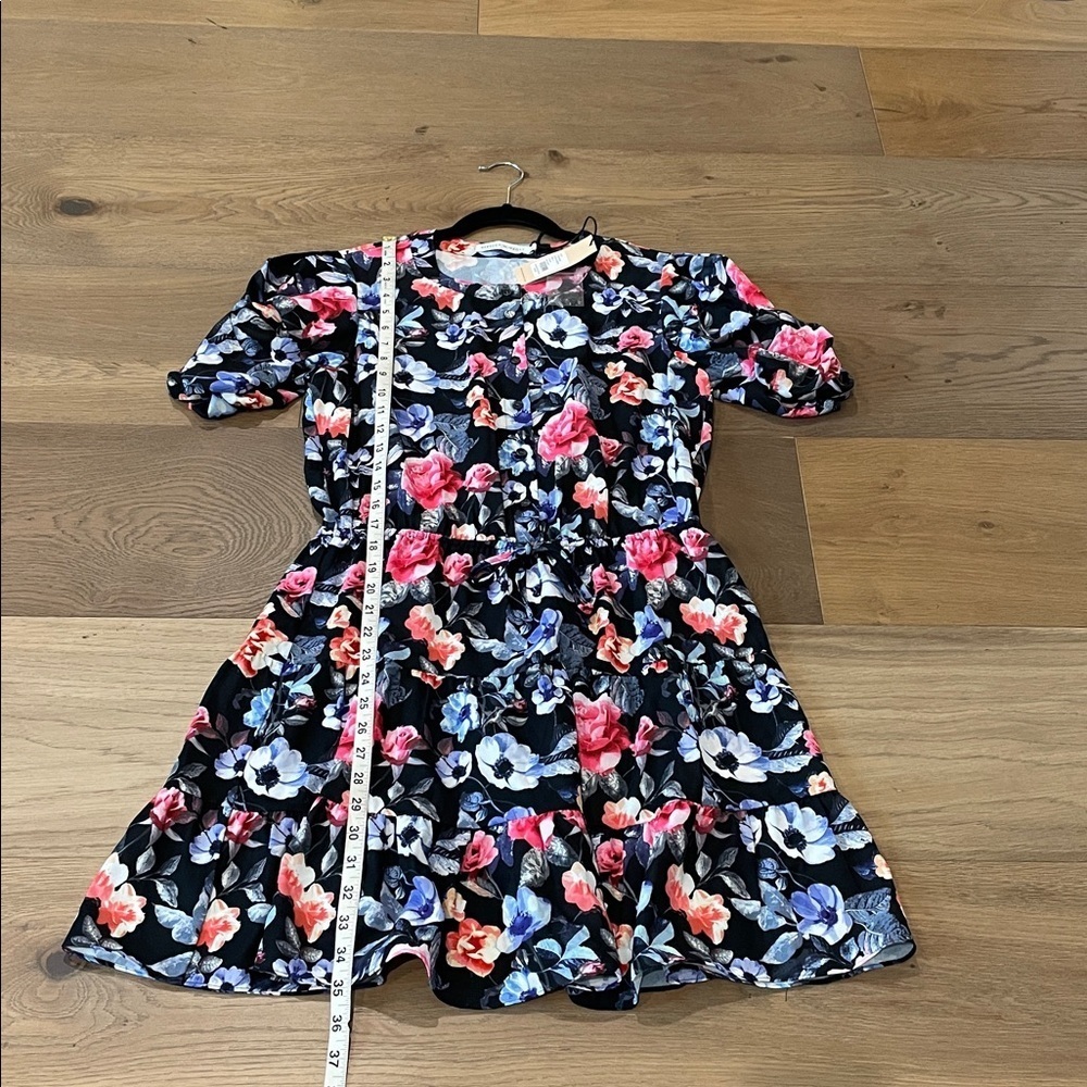 Rebecca Minkoff Womens Aston Floral Print Button Front Party Mini Dress NWT Sz M - Picture 14 of 16